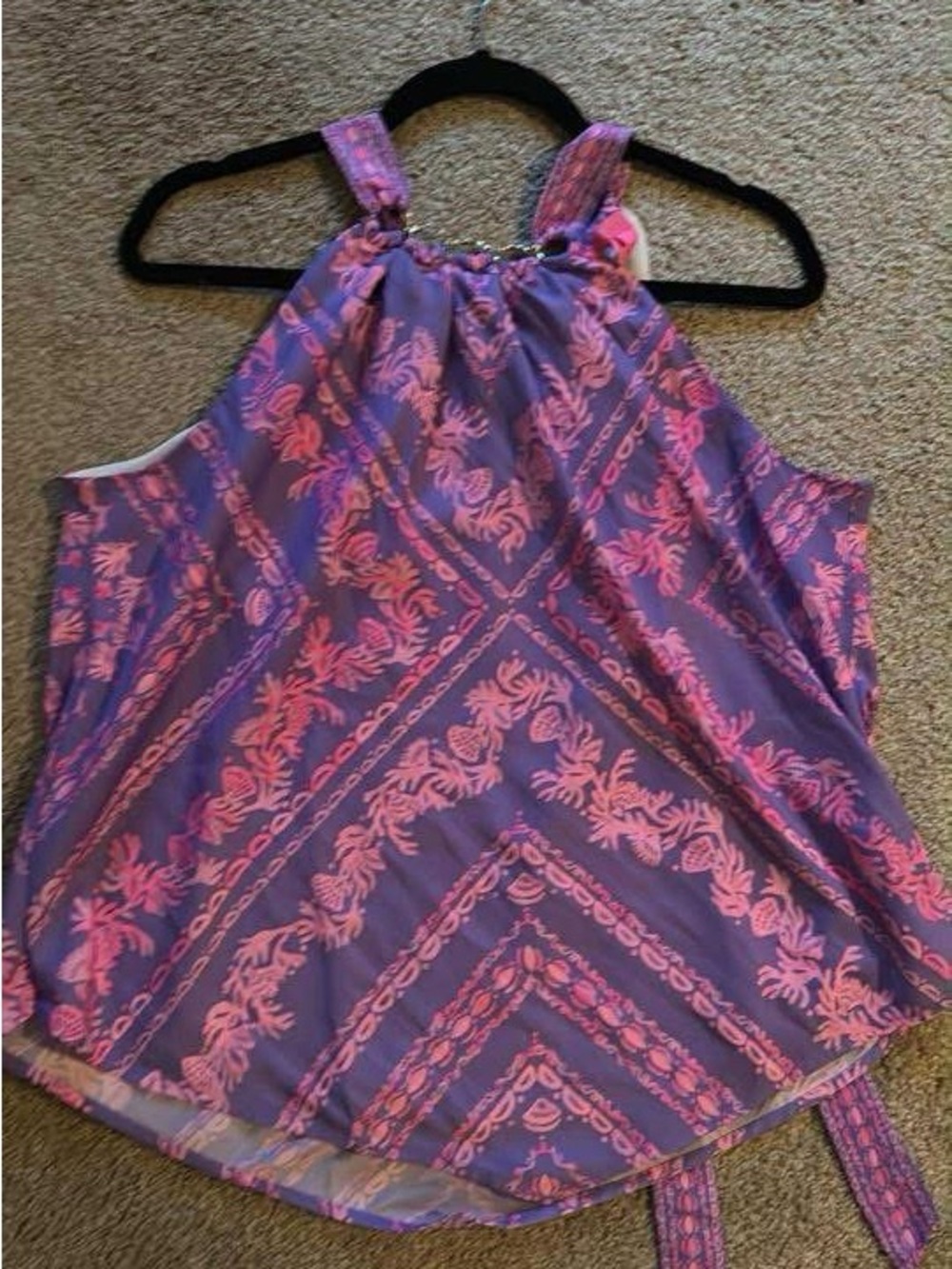 Women’s Lilly Pulitzer size M Purple & Pink Halter Neck Women's Tank Top